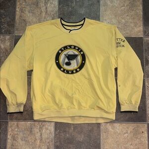 Cutter & Buck Yellow St. Louis Blues Crewneck Sweater